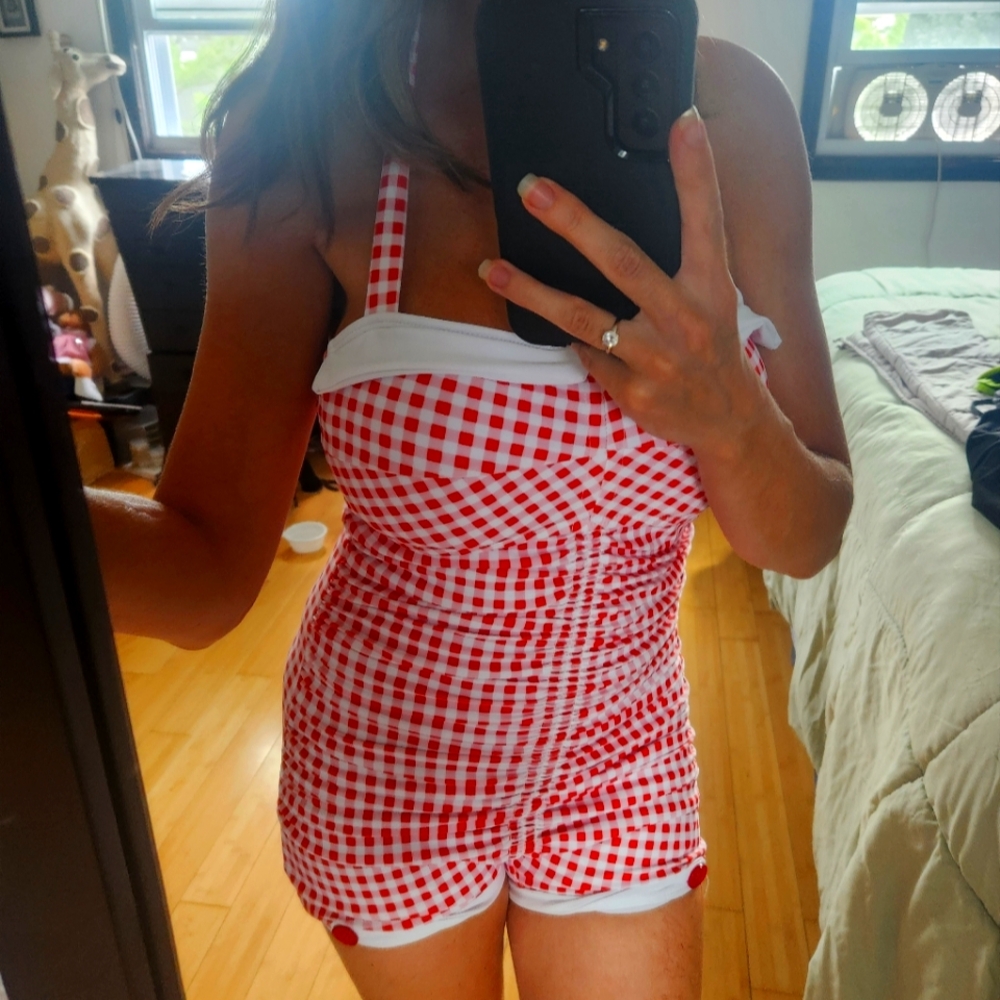 Retro Vintage style bathing suit women's medium